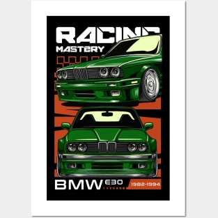 BMW E30 Racing Mastery Posters and Art